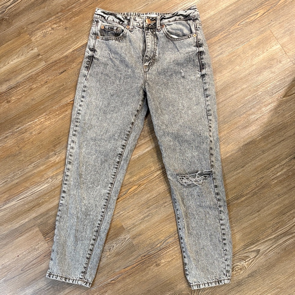 Garage Gray Distressed Denim